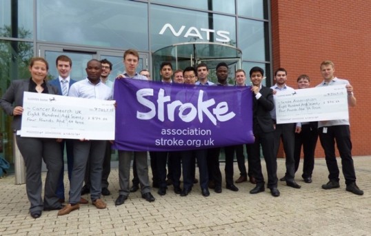 Engineers raise money for stroke and cancer charities