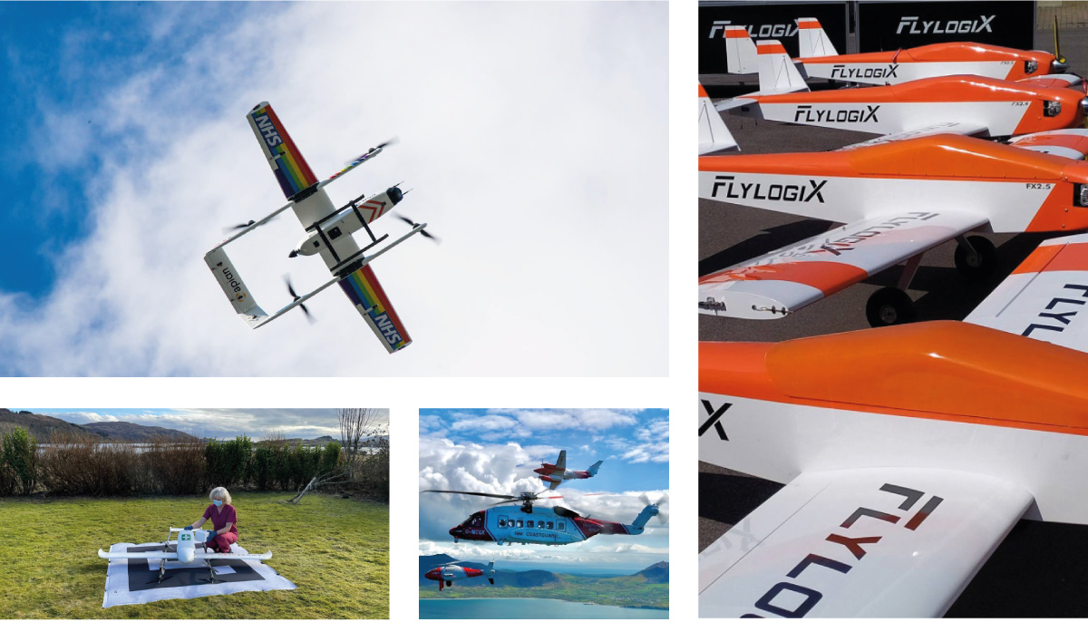 Photo of different drone types